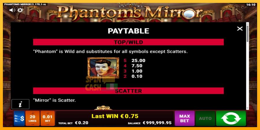 Spielautomat Phantoms Mirror für echtes geld 5