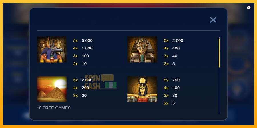 Spielautomat Pharaohs Mysteries für echtes geld 5