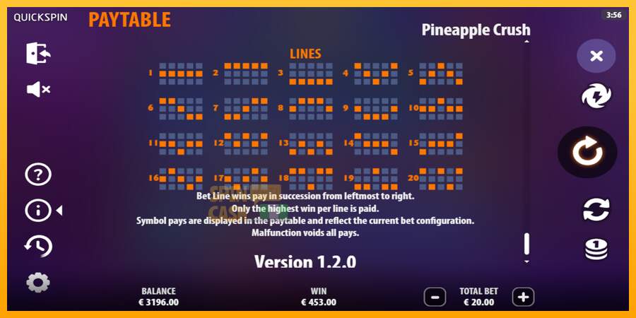 Spielautomat Pineapple Crush für echtes geld 7