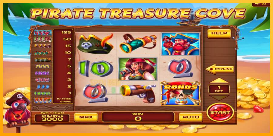 Spielautomat Pirate Treasure Cove 3x3 für echtes geld 1