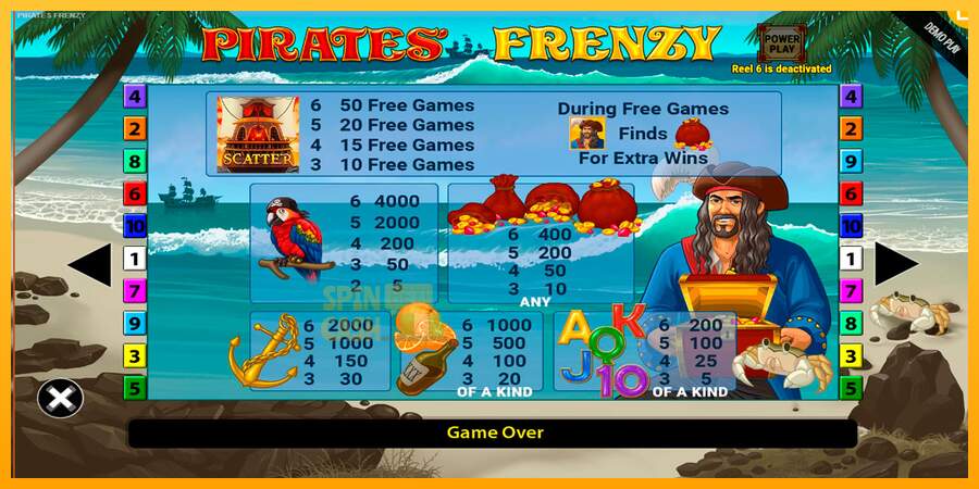 Spielautomat Pirates Frenzy für echtes geld 6