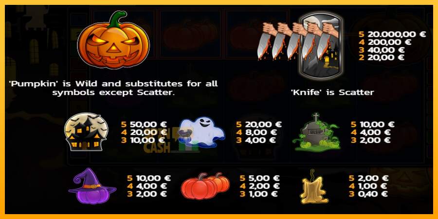 Spielautomat Pumpkin Horror für echtes geld 4