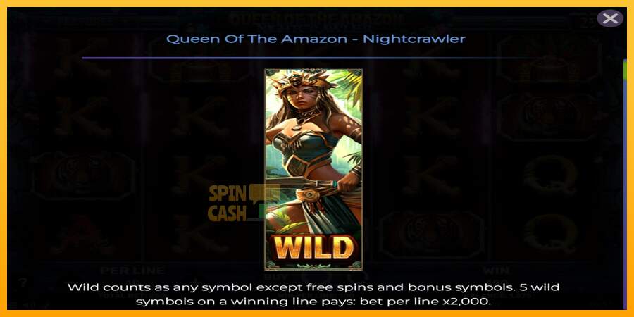 Spielautomat Queen of the Amazon - Nightcrawler für echtes geld 4