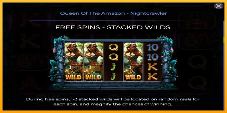 Spielautomat Queen of the Amazon - Nightcrawler für echtes geld 5