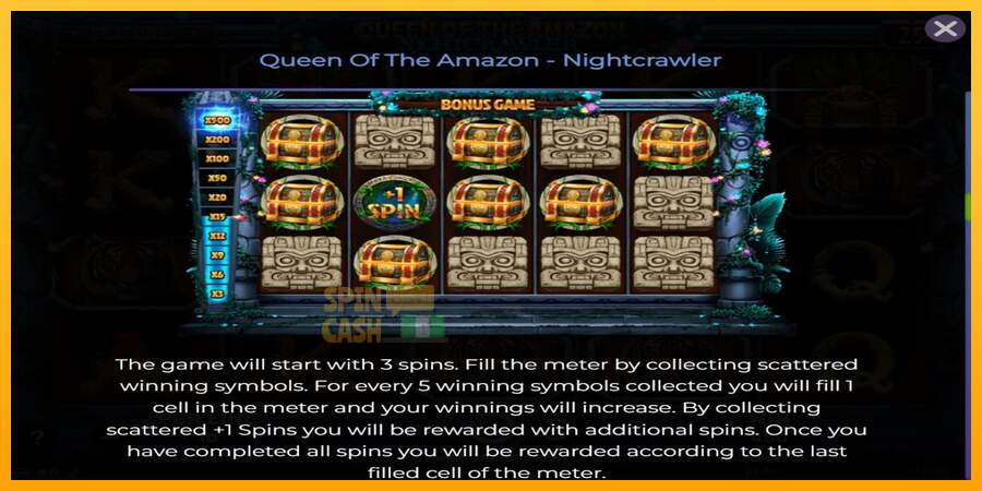 Spielautomat Queen of the Amazon - Nightcrawler für echtes geld 6