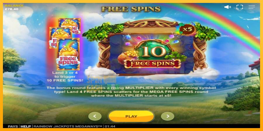 Spielautomat Rainbow Jackpots Megaways für echtes geld 6