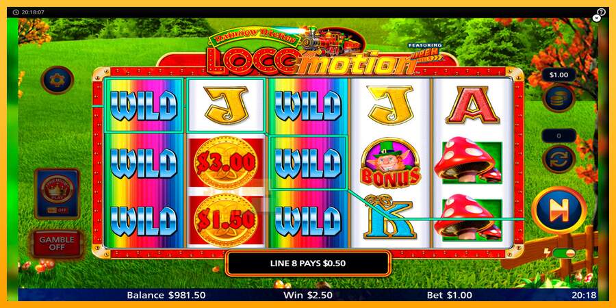 Spielautomat Rainbow Riches Locomotion für echtes geld 5