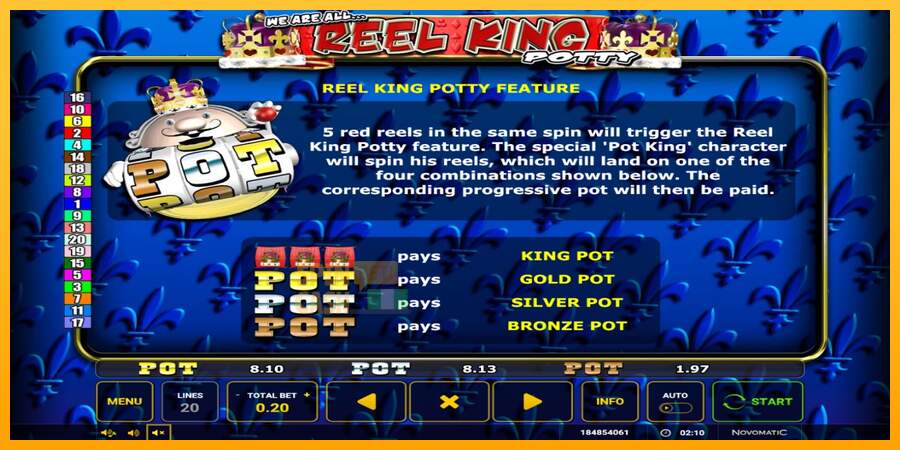 Spielautomat Reel King Potty für echtes geld 4