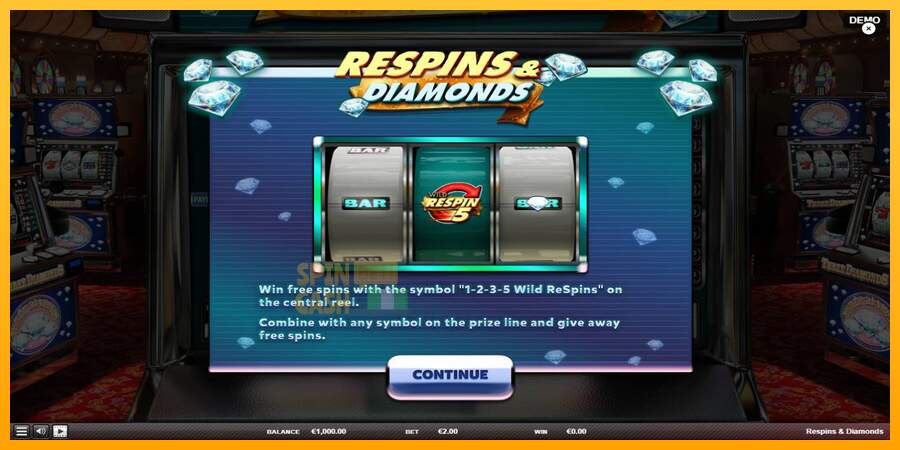 Spielautomat Respins Diamonds für echtes geld 1