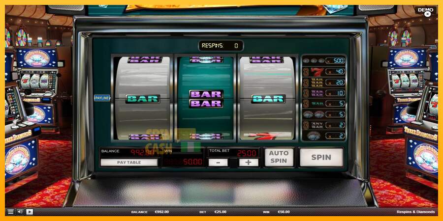 Spielautomat Respins Diamonds für echtes geld 3