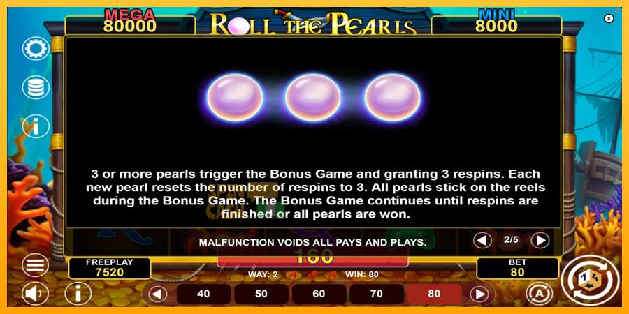 Spielautomat Roll The Pearls Hold & Win für echtes geld 6