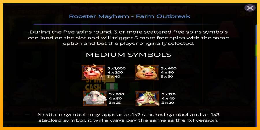 Spielautomat Rooster Mayhem Farm Outbreak für echtes geld 5