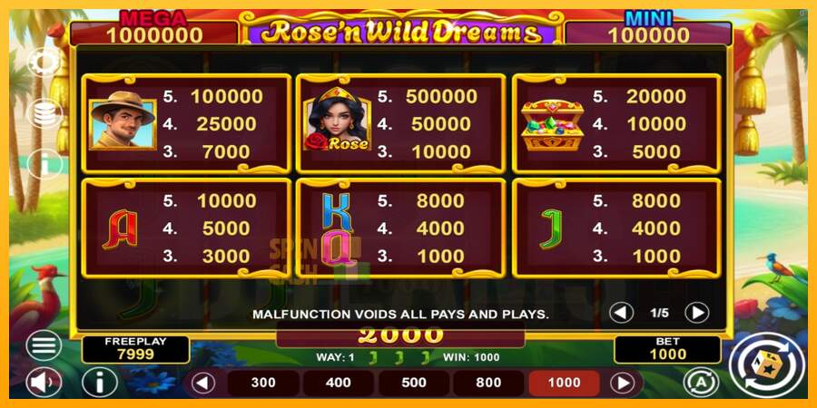 Spielautomat Rose’n Wild Dreams Hold & Win für echtes geld 4