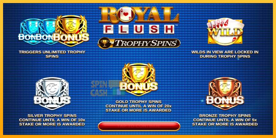 Spielautomat Royal Flush Trophy Spins für echtes geld 3