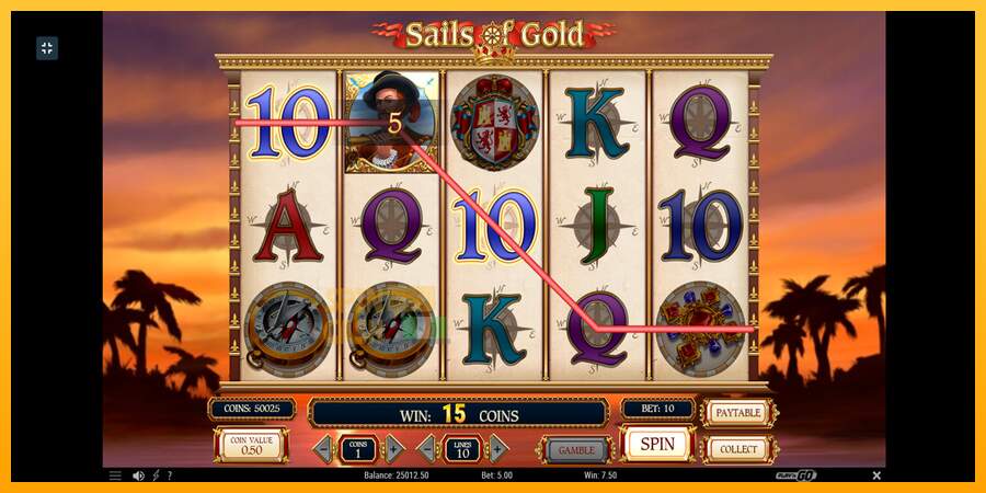 Spielautomat Sails of Gold für echtes geld 5