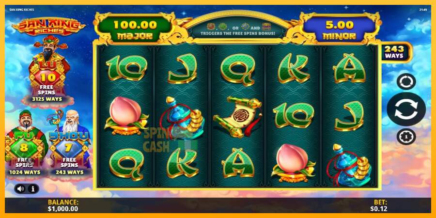 Spielautomat San Xing Riches für echtes geld 3