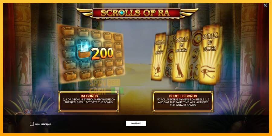 Spielautomat Scrolls of RA für echtes geld 1