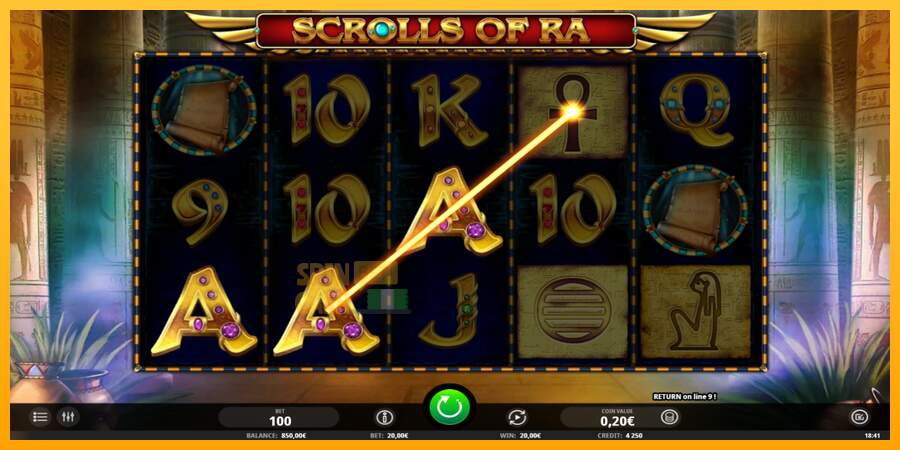 Spielautomat Scrolls of RA für echtes geld 3