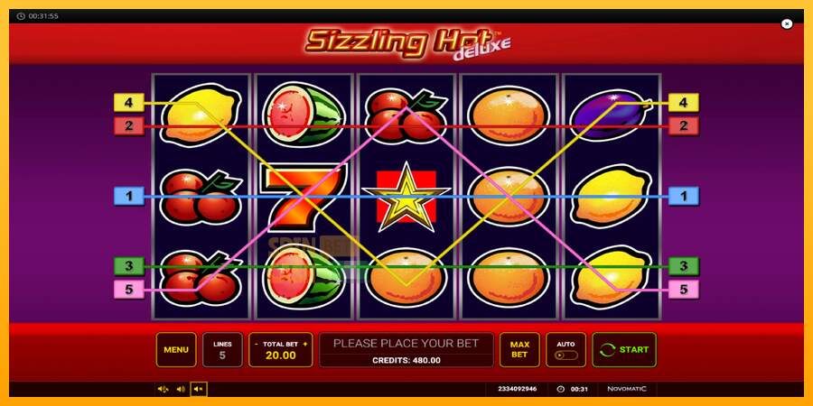 Spielautomat Sizzling Hot Deluxe für echtes geld 3