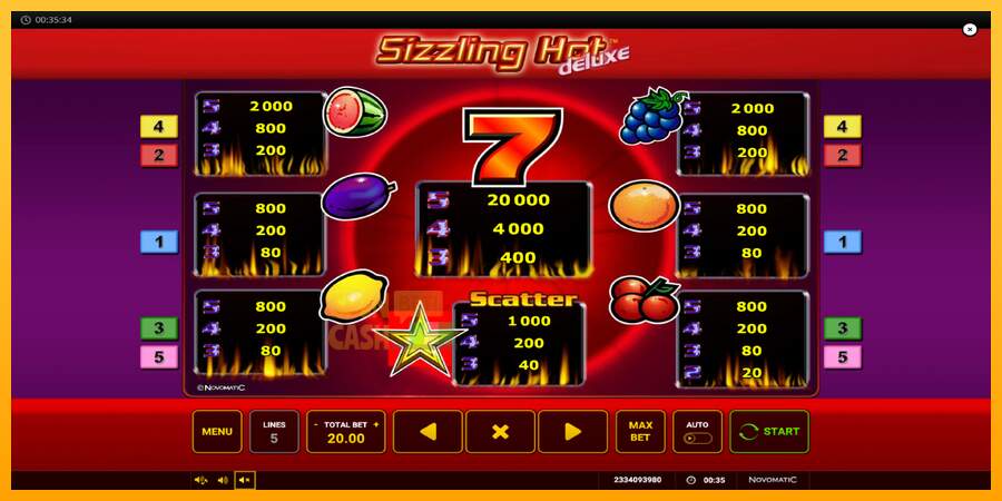 Spielautomat Sizzling Hot Deluxe für echtes geld 6