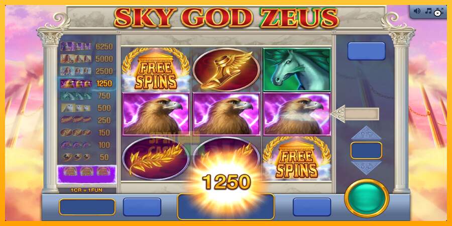 Spielautomat Sky God Zeus 3x3 für echtes geld 2