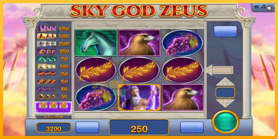 Spielautomat Sky God Zeus 3x3 für echtes geld 3