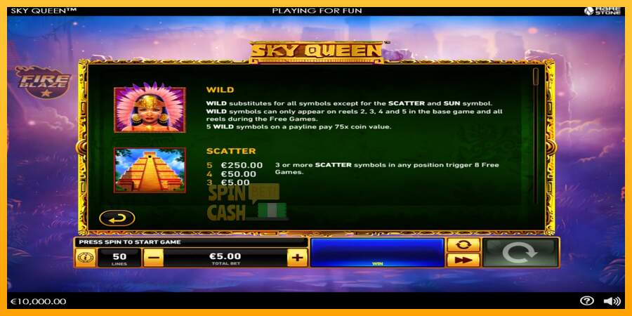 Spielautomat Sky Queen für echtes geld 4