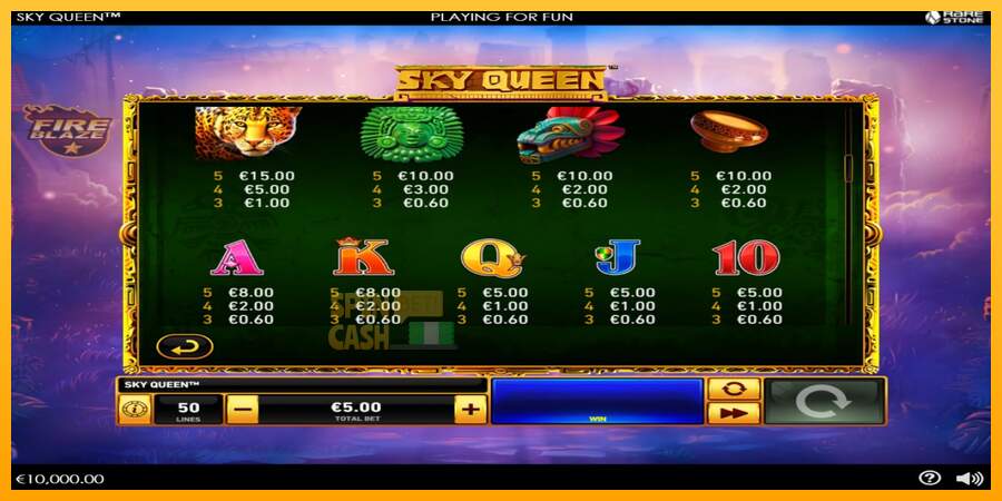 Spielautomat Sky Queen für echtes geld 5