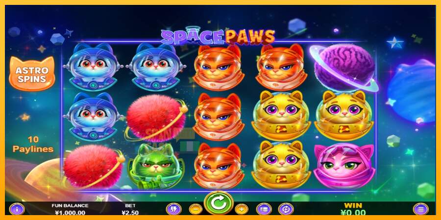 Spielautomat Space Paws für echtes geld 1