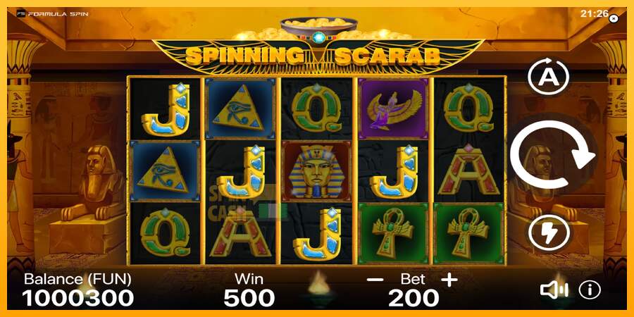 Spielautomat Spinning Scarab für echtes geld 3