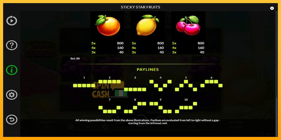 Spielautomat Sticky Star Fruits für echtes geld 7