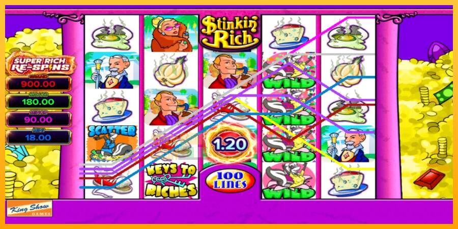 Spielautomat Stinkin Rich Super Rich Re-Spins für echtes geld 3