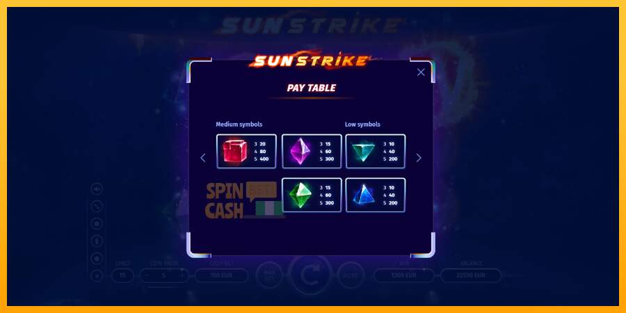 Spielautomat Sun Strike für echtes geld 6