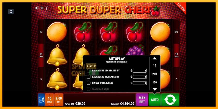 Spielautomat Super Duper Cherry für echtes geld 5