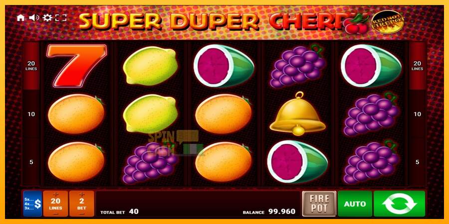 Spielautomat Super Duper Cherry Red Hot Firepot für echtes geld 1