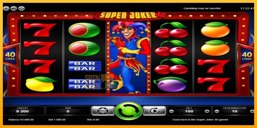 Spielautomat Super Joker 40 für echtes geld 4