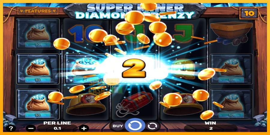 Spielautomat Super Miner - Diamond Frenzy für echtes geld 3