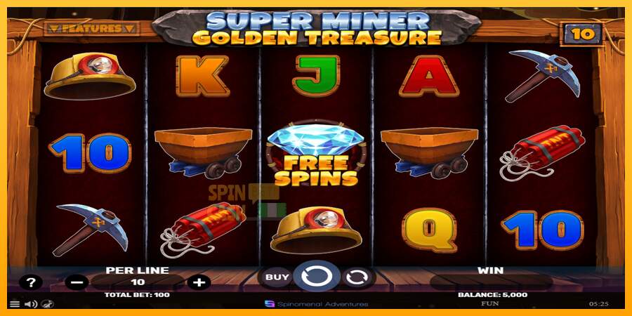 Spielautomat Super Miner - Golden Treasure für echtes geld 2