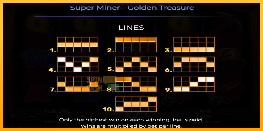 Spielautomat Super Miner - Golden Treasure für echtes geld 7