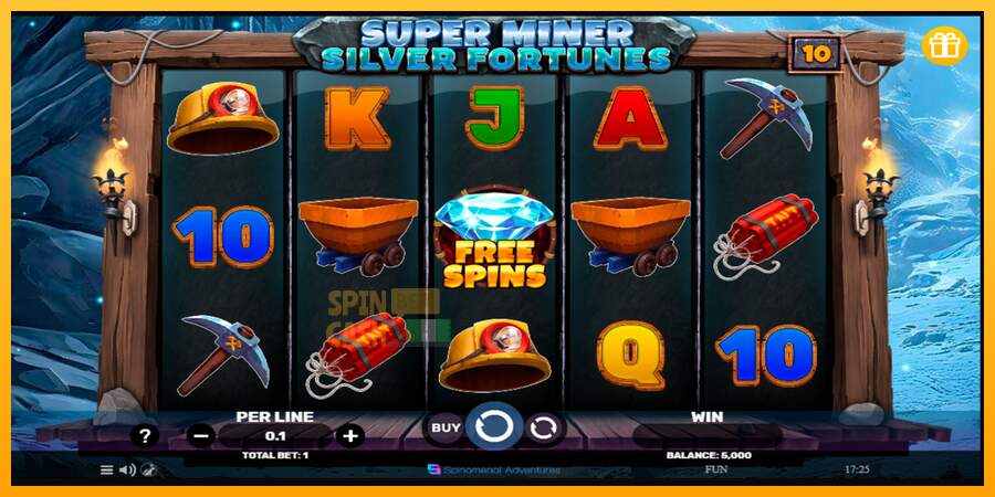 Spielautomat Super Miner Silver Fortunes für echtes geld 1