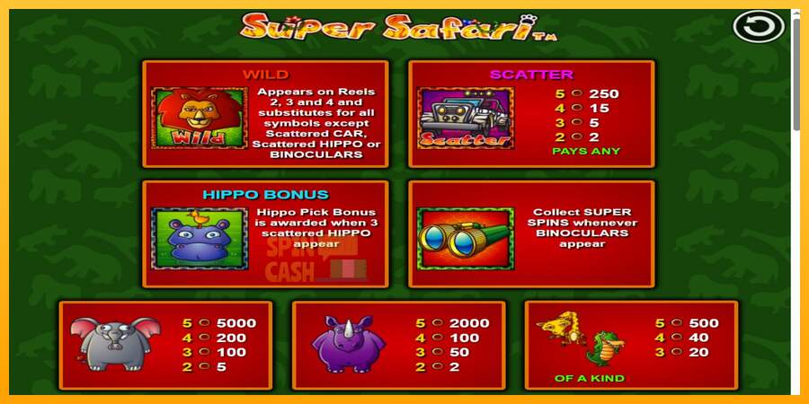 Spielautomat Super Safari für echtes geld 3