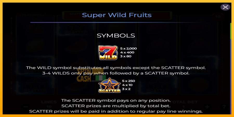 Spielautomat Super Wild Fruits für echtes geld 3