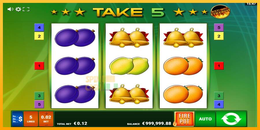 Spielautomat Take 5 Red Hot Firepot für echtes geld 1