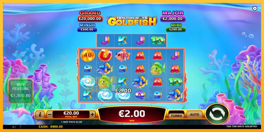 Spielautomat Ten Ton Ways Goldfish für echtes geld 3