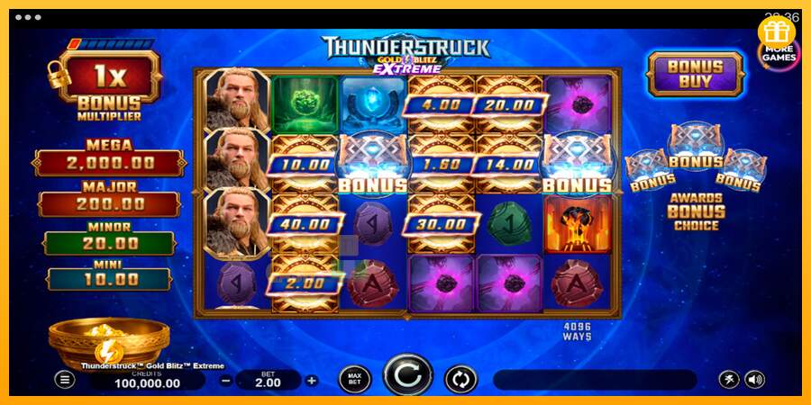 Spielautomat Thunderstruck Gold Blitz Extreme für echtes geld 1