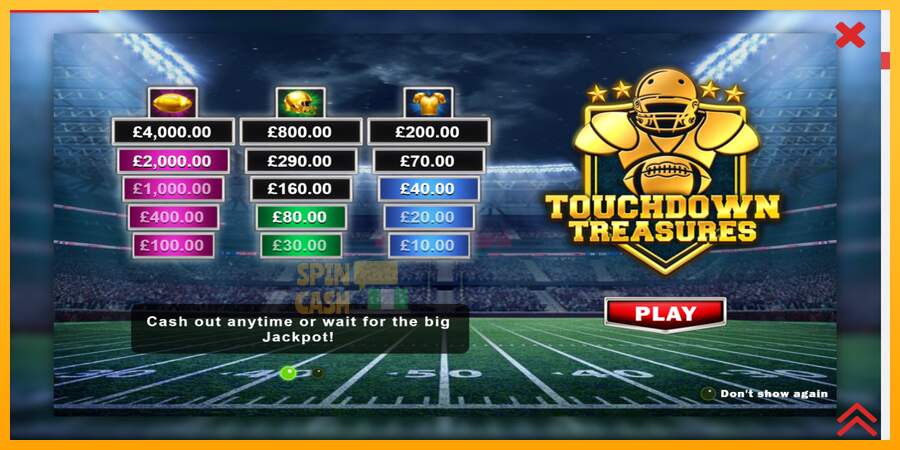 Spielautomat Touchdown Treasures für echtes geld 1