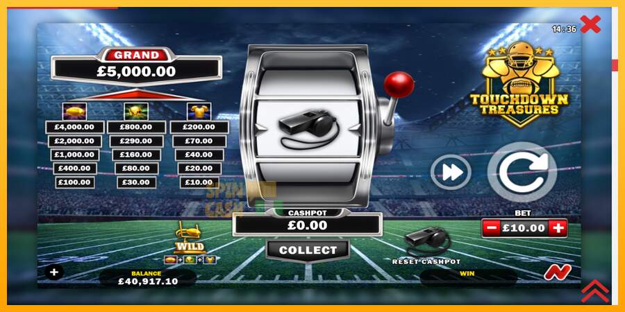 Spielautomat Touchdown Treasures für echtes geld 2