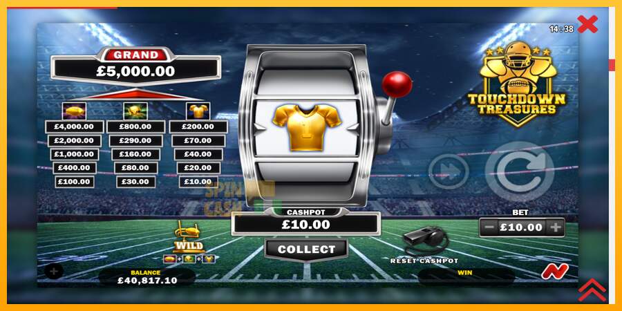 Spielautomat Touchdown Treasures für echtes geld 3