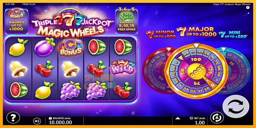 Spielautomat Triple 777 Jackpot Magic Wheels für echtes geld 2