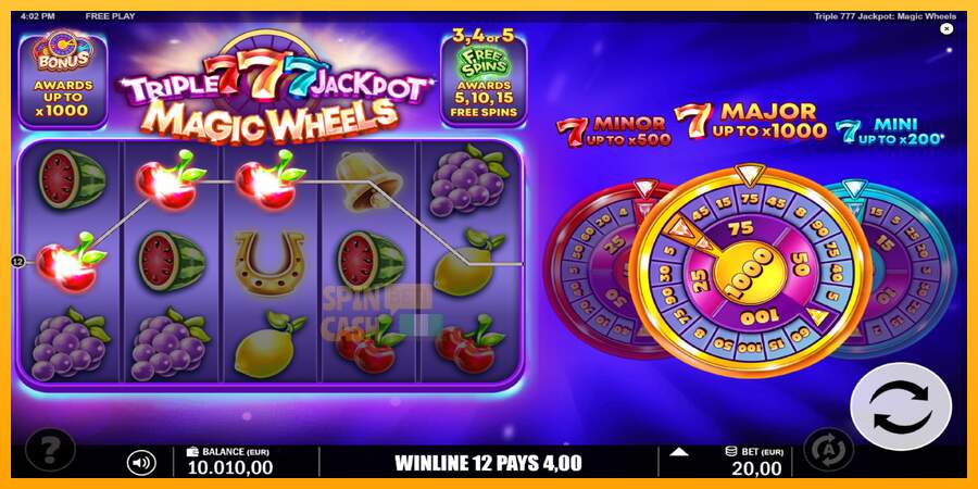 Spielautomat Triple 777 Jackpot Magic Wheels für echtes geld 4